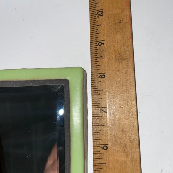 Eartha Handmade Pottery Tile Glazed with Mirror P. Collery Stamp - Picture 5 of 12